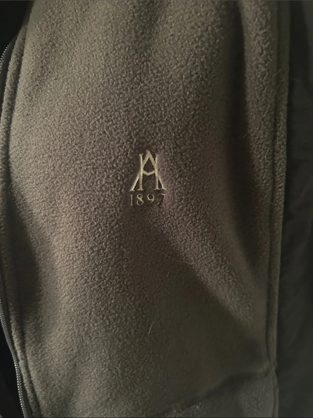 Men's Gray Fleece Hybrid Vest with Black Side Panels